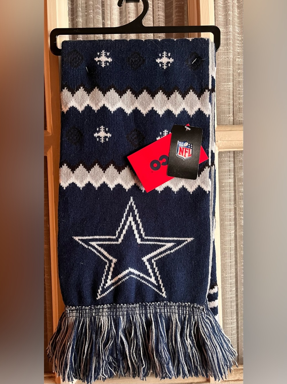 Knitted Dallas Cowboys “Ugly Big Logo Scarf”